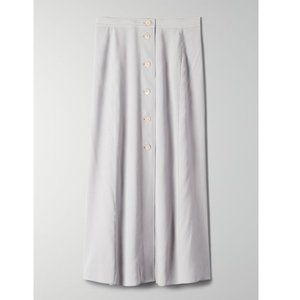 Wilfred Amelie Button Midi Skirt Gray/Blue 2